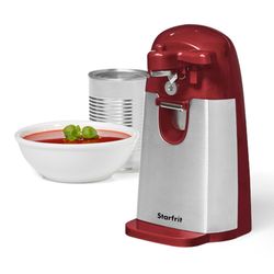 Starfrit Red Electric Can Opener Magnetic Lid Holder