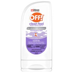 OFF! Clean Feel Insect Repellent Gel For Mosquitoes/Ticks 3.8 oz