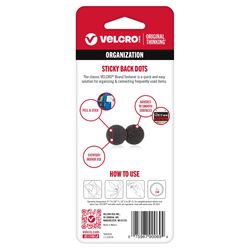 VELCRO Brand Sticky Back Small Nylon Hook and Loop Fastener 5/8 in. L 15 pk