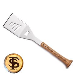 Baseball BBQ NCAA Stainless Steel Natural Grill Spatula 1 pk