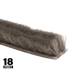 Prime-Line Gray Synthetic Fiber Weatherstrip For Doors and Windows 216 in. L X 5/32 in.