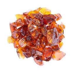 Hiland Glass Fire Bowl Filler 0.5 in. H X 0.5 in. W X 1 in. D