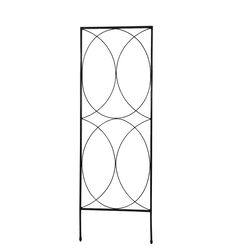 Living Accents 40 in. H Black Steel Scrollwork Trellis