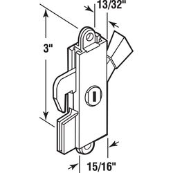 Prime-Line Assorted Aluminum Patio Door Latch 1 pk
