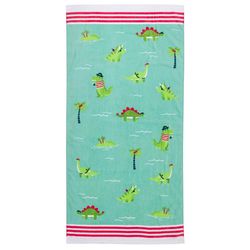Stephen Joseph Multicolored Cotton Dino Bath/Beach Towel 1 pc