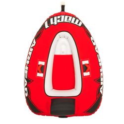 Airhead Nylon Inflatable Red Mach Towable Tube 50 in. W X 68 in. L