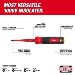 Milwaukee Multi-Bit Screwdriver 1 each