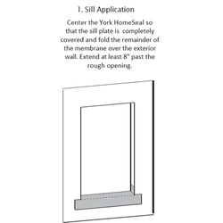 York HomeSeal 12 in. W X 900 in. L Asphalt/Polyethylene Flashing Black