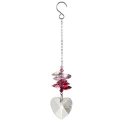 Woodstock Chimes Ruby Acrylic/Glass/Metal 4 in. H Suncatcher