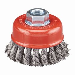 Norton Clipper 3 in. Knot Wire Cup Brush Carbon Steel 14000 rpm 1 pc