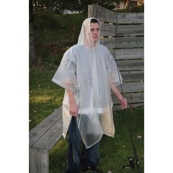 Boulder Creek Clear Vinyl Rain Poncho One Size Fits All 10 mil