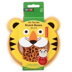 Kikkerland Kidoki Polypropylene Snack Boxes