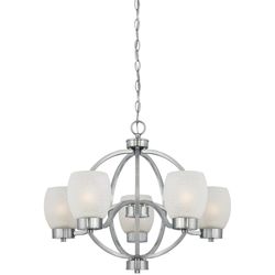 Westinghouse Brushed Nickel Gray 5 lights Chandelier
