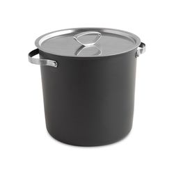 Nordic Ware Aluminized Steel Stock Pot w/Lid 10.7 in. 12 qt Black