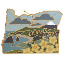 Totally Bamboo Summer Stokes 14.5 in. L X 10.75 in. W X 0.63 in. Bamboo Oregon Serving & Cutting Boa