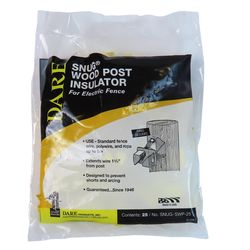 Dare Snug Wood Post Insulator Yellow