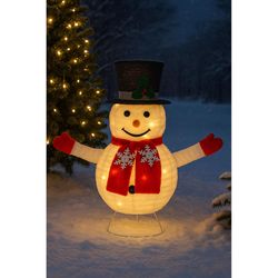Sienna LED Warm White Snowman 31.1 in. Yard Decor
