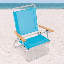 Wave Beach 3-Position Lime Beach Folding Chair