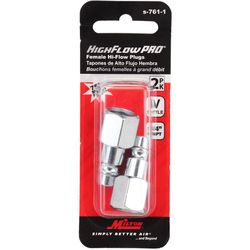 Milton Steel Air Plug 1/4 in. 2 pc