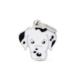 MyFamily Friends Black/White Dalmatian Metal Dog Pet Tags