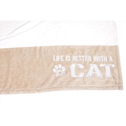 Pavilion We People Life is Better with a Cat Blanket Polyester 1 pk
