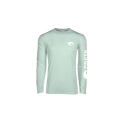 Costa XXL Long Sleeve Men's Crew Neck Mint Technical Crew Tee Shirt