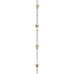 Good Directions Wine Glasses Rain Chain Bracket 3.25 in. W X 102 in. L