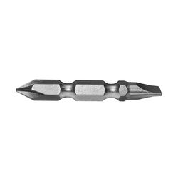 Century Drill & Tool Phillips/Slotted #2/#8-10 X 2 in. L Double-Ended Screwdriver Bit S2 Tool Steel