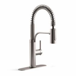 Kohler Kankone One Handle Stainless Steel Pull-Down Kitchen Faucet