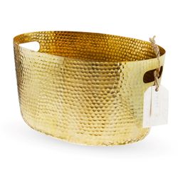 TWINE 4 gal Gold Metal Party Tub