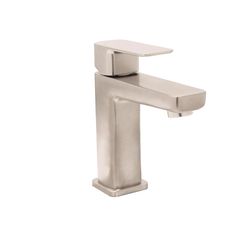 Huntington Brass Sevaun Satin Nickel Contemporary Single-Handle Bathroom Sink Faucet 4 in.