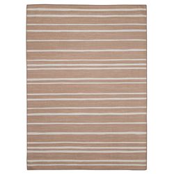 Linon Home Decor Jacklin 5 ft. W X 7 ft. L Cream/Tan Stripe Polyester Accent Rug
