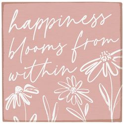 Sincere Surrounding Happiness Blooms Magnet Wood/MDF 1 pk