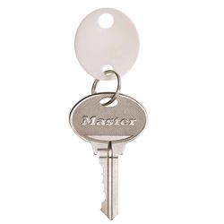 Master Lock Plastic White Round Key Tag