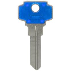 HILLMAN Traditional Key House/Office Key Blank 70 Single For Dexter Locks Blue/Silver
