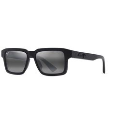 Maui Jim Kahiko Sunglasses Unisex Matte Black Frame Neutral Gray Lens Polarized