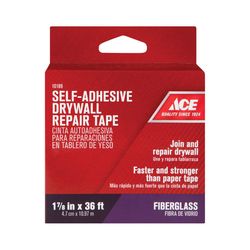 Ace 36 ft. L X 1-7/8 in. W Fiberglass White Self Adhesive Drywall Joint Tape