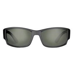 Flying Fisherman Razor Sunglasses Unisex Matte Black Frame Smoke Lens Polarized