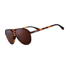 goodr Mach G - Amelia Earhart Ghosted Me Sunglasses Unisex Brown Frame Brown Lens Polarized