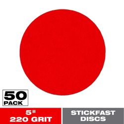 Diablo StickFast 5 in. Ceramic Blend Adhesive Sanding Disc 220 Grit Ultra Fine 50 pk