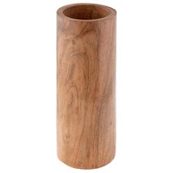 Karma Sierra 13.8 in. H X 5.4 in. L Natural Wood Vase
