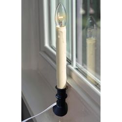 Celestial Lights Black Onyx No Scent LED HUGGER Plug In Window Candle 6 oz Indoor