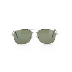 Optimum Optical Sunglasses Unisex Silver Frame Black Lens