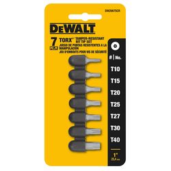 DeWalt Torx 1 in. Screwdriver Bit Set Steel 7 pc
