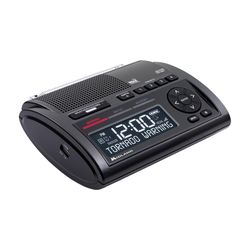 Midland Deluxe Black Alarm Clock With Weather Alert Digital