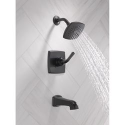 Delta Knoxville 1-Handle Matte Black Tub and Shower Faucet