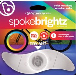 Brightz Spoke Brightz Plastic/Rubber LED Bike Accessory Morphing