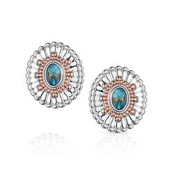 Montana Silversmiths Women's Turquoise Sunburst Earrings