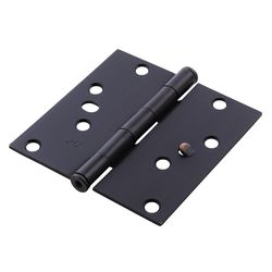 Ace 4 in. L Oil Rubbed Bronze Residential Door Hinge 3 pk