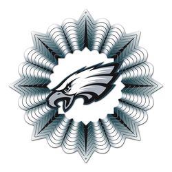 Spinfinity Designs Stainless Steel 12 in. Philadelphia Eagles Wind Spinner